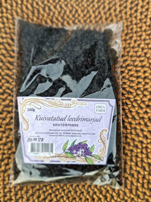 Kuivatatud leedrimarjad 100g