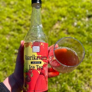 Rasberry stem ice tea